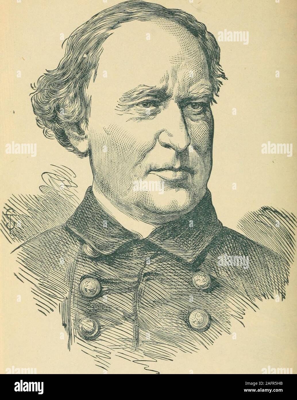 . Life and deeds of General Sherman, including the story of his great march to the sea ... COMMODORE FARRAGUT, Stock Photo