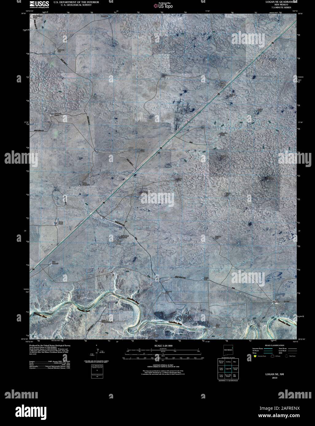 Map of logan new mexico hires stock photography and images Alamy