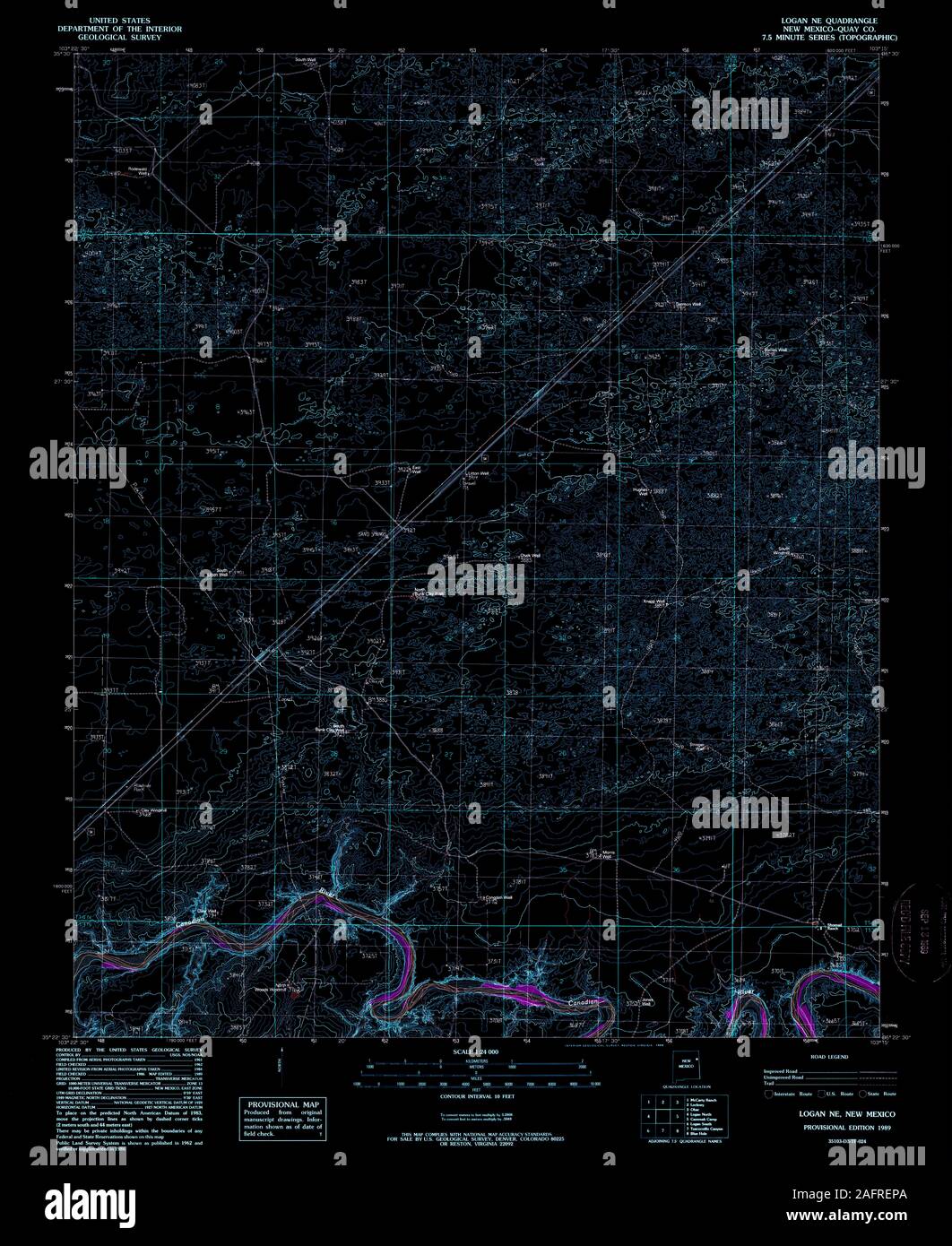 Map of logan new mexico hires stock photography and images Alamy