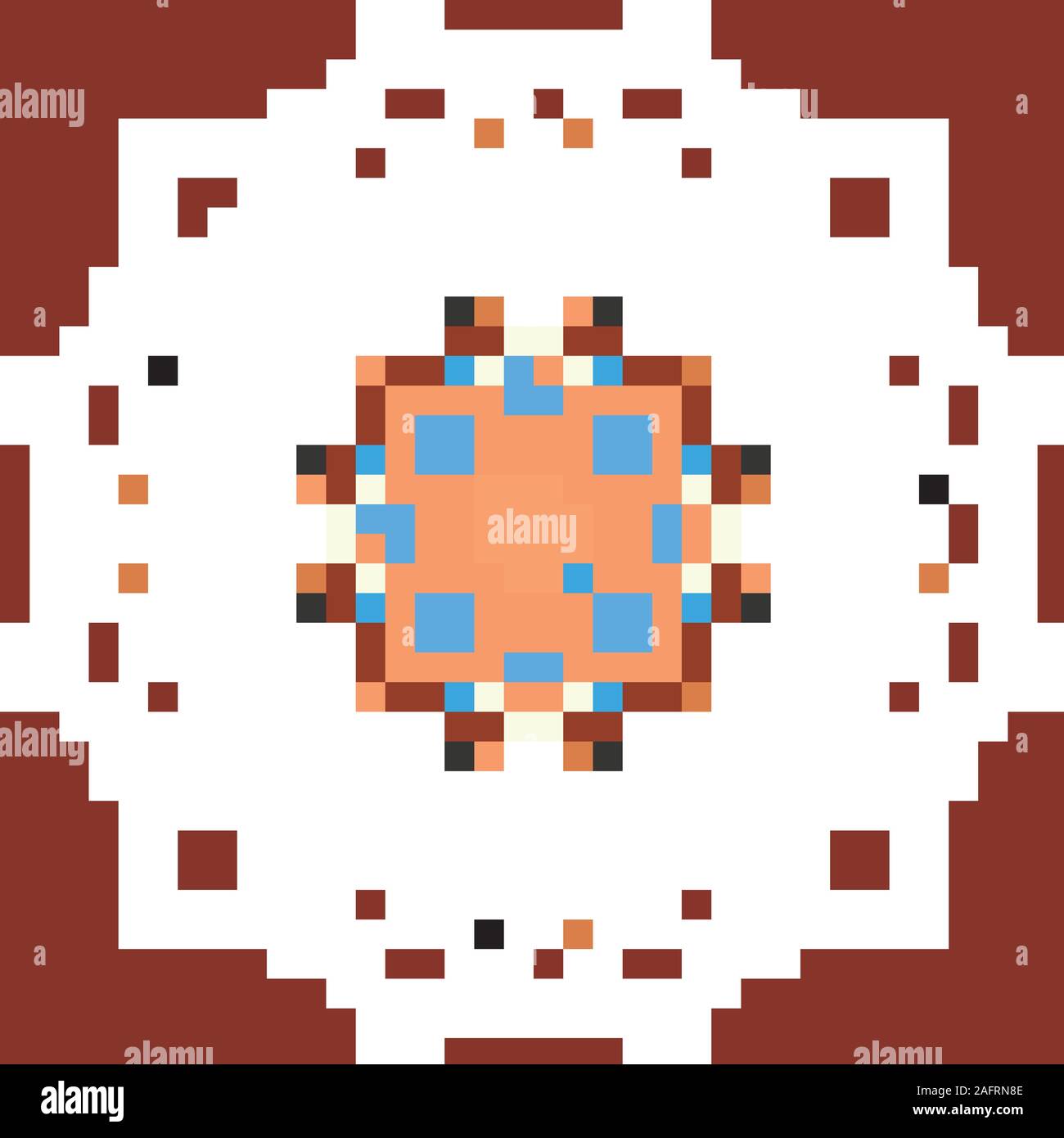 Mandala patterns on red background illustration Stock Vector Image ...