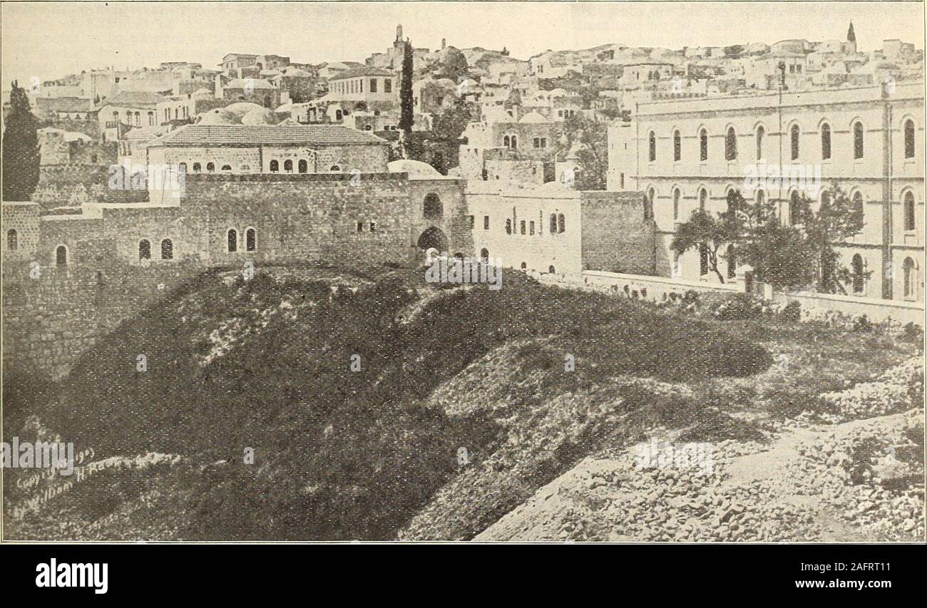 . The ideal Holy Bible self-pronouncing, self-interpreting, self-explanatory... JERUSALEM, FROM JAFFA GATE.. JERUSALEM, LOOKING WEST FROM BETHSHEBA. Ch. 20 I KINGS B. C. 901-900 317 second time, and touched him, and said, Ariseand eat; because the journey is too great forthee. 8 And he arose, and did eat and drink, andwent in the strength of that meat forty daysand forty nights unto Horeb the mount ofGod. 9 If And he came thither unto a cave, andlodged there; and, behold, the word of theLord came to him, and he said unto him,What doest thou here, E-lijah? 10 And he said, I have been very jealo Stock Photo