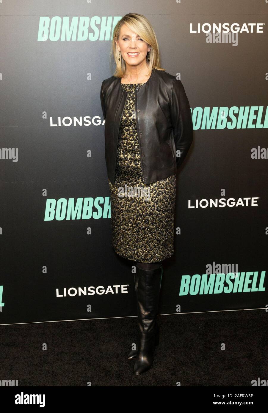 New York, NY - December 16, 2019: Deborah Norville attends Bombshell special screening at Jazz at Lincoln Center Stock Photo