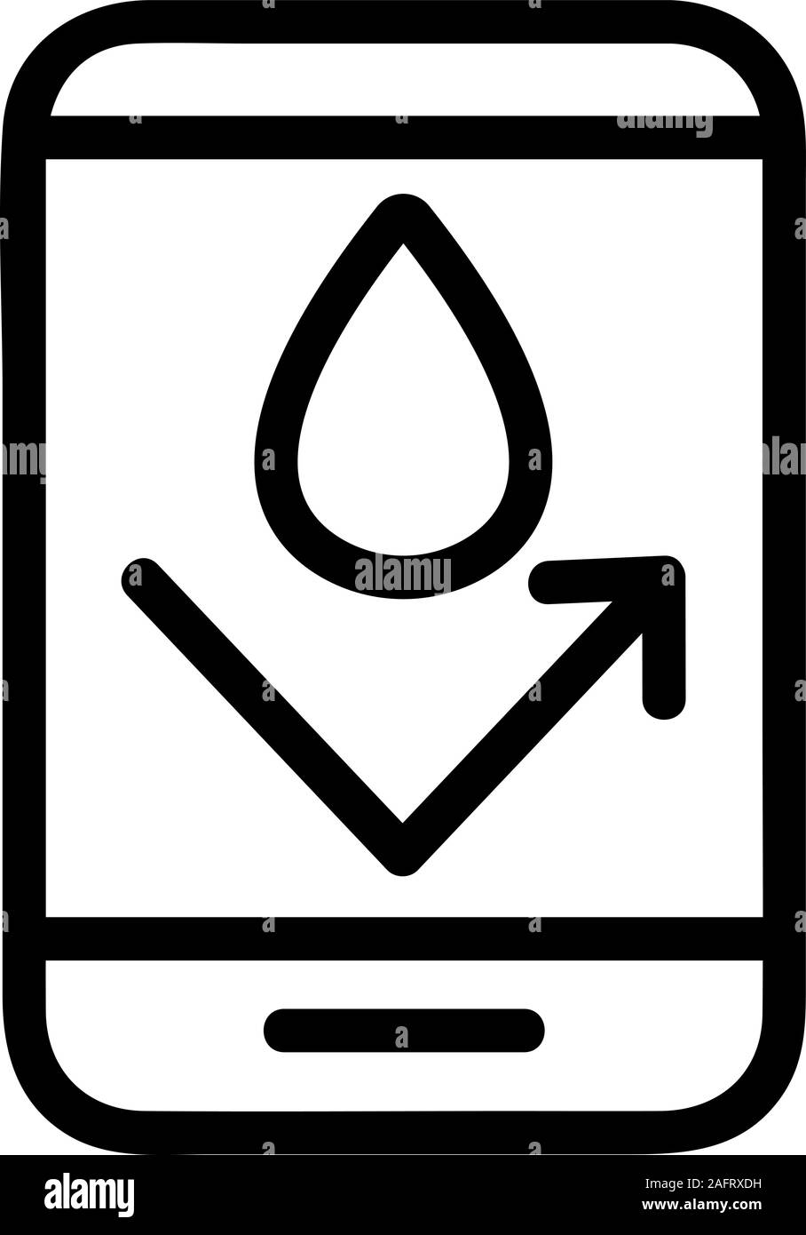 water-repellent vector icon. Isolated contour symbol illustration Stock ...