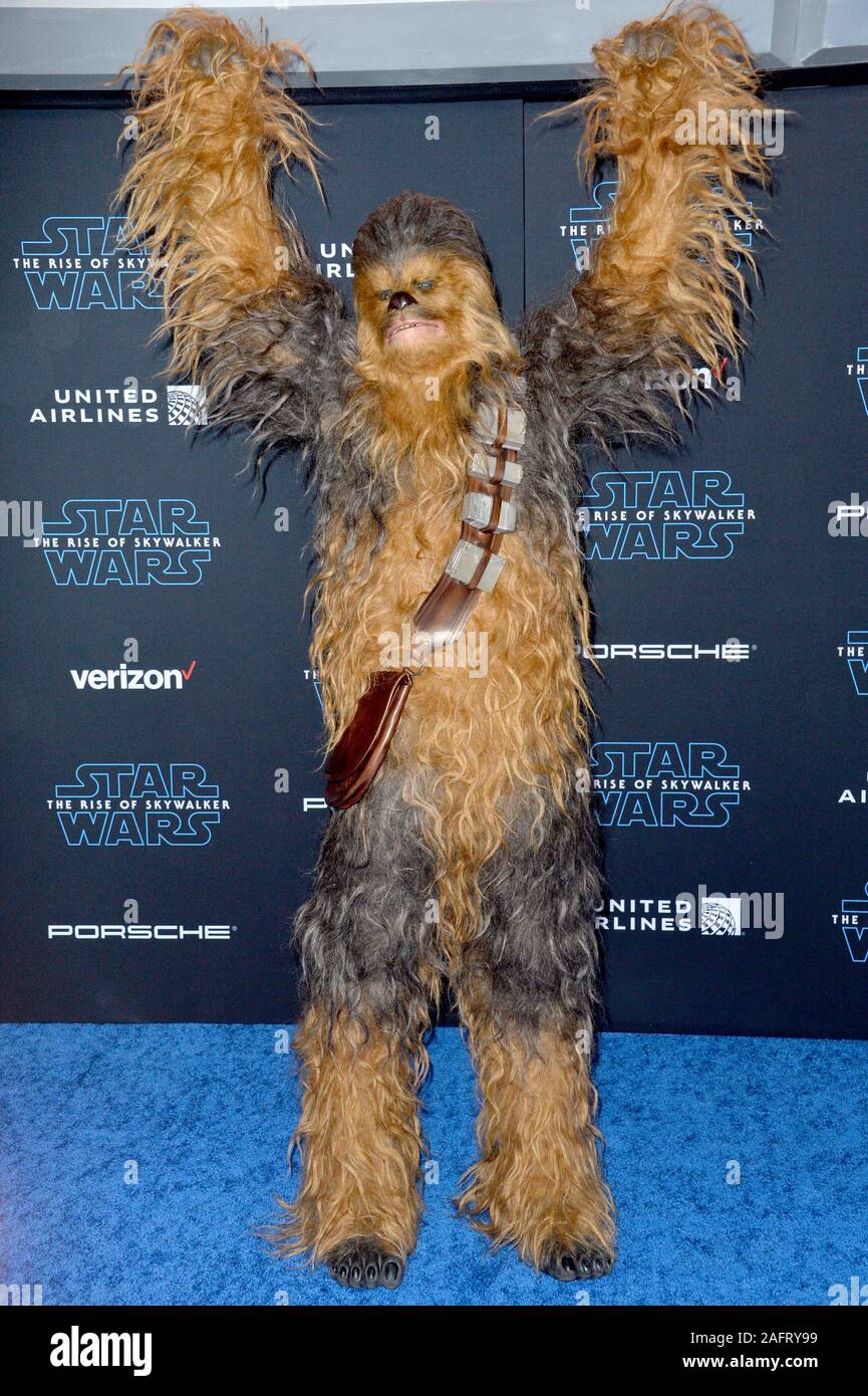 Los Angeles, USA. 16th Dec, 2019. LOS ANGELES, USA. December 16, 2019: Chewbacca at the world premiere of 'Star Wars: The Rise of Skywalker' at the El Capitan Theatre. Picture Credit: Paul Smith/Alamy Live News Stock Photo