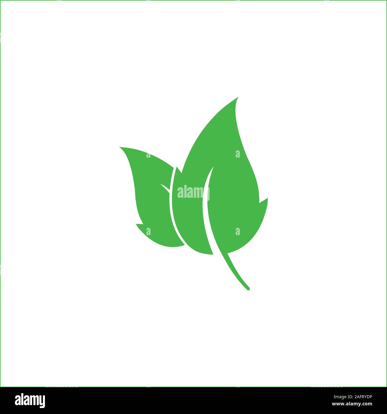 Image of green leaf Stock Vector Images - Alamy
