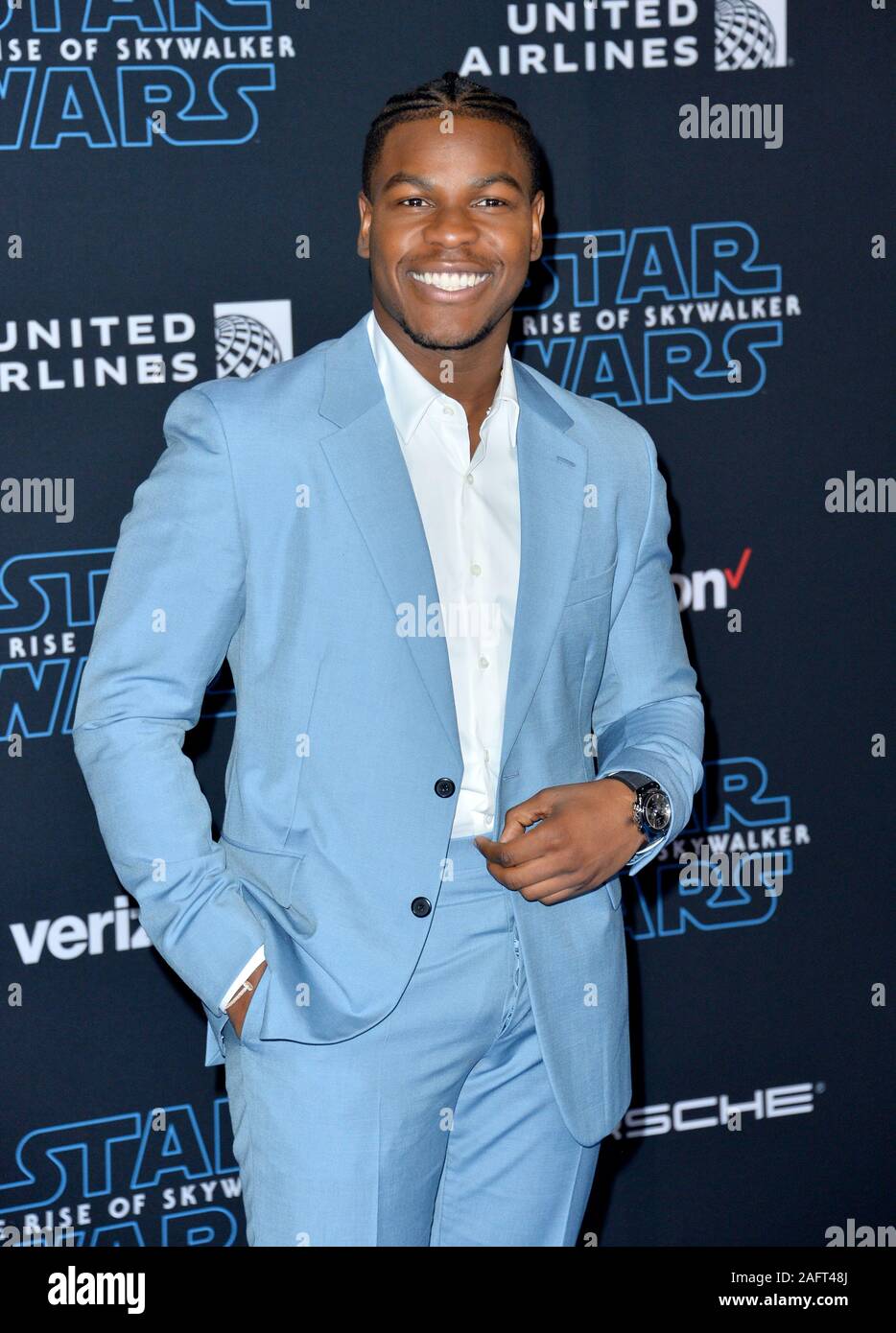 Los Angeles, USA. 16th Dec, 2019. LOS ANGELES, USA. December 16, 2019: John Boyega at the world premiere of 'Star Wars: The Rise of Skywalker' at the El Capitan Theatre. Picture Credit: Paul Smith/Alamy Live News Stock Photo