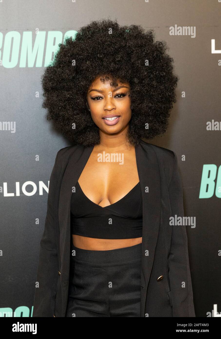 New York, NY - December 16, 2019: Javicia Leslie attends Bombshell