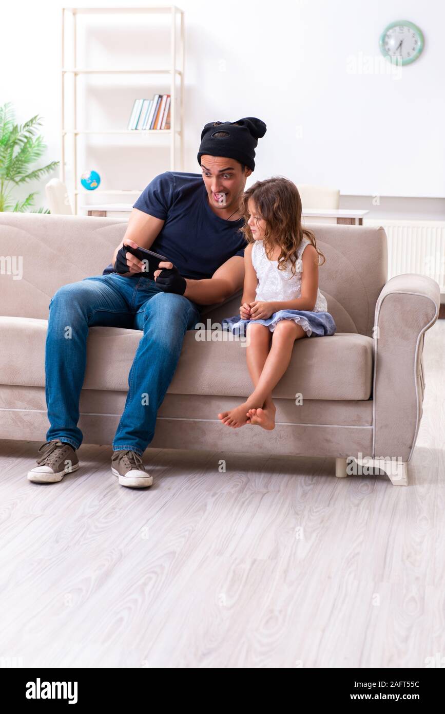 The child trafficking and abuse concept with small girl Stock Photo - Alamy