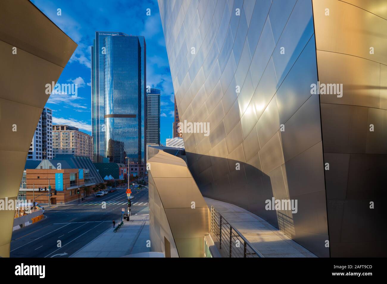 The Walt Disney Concert Hall in downtown Los Angeles, California. Stock Photo