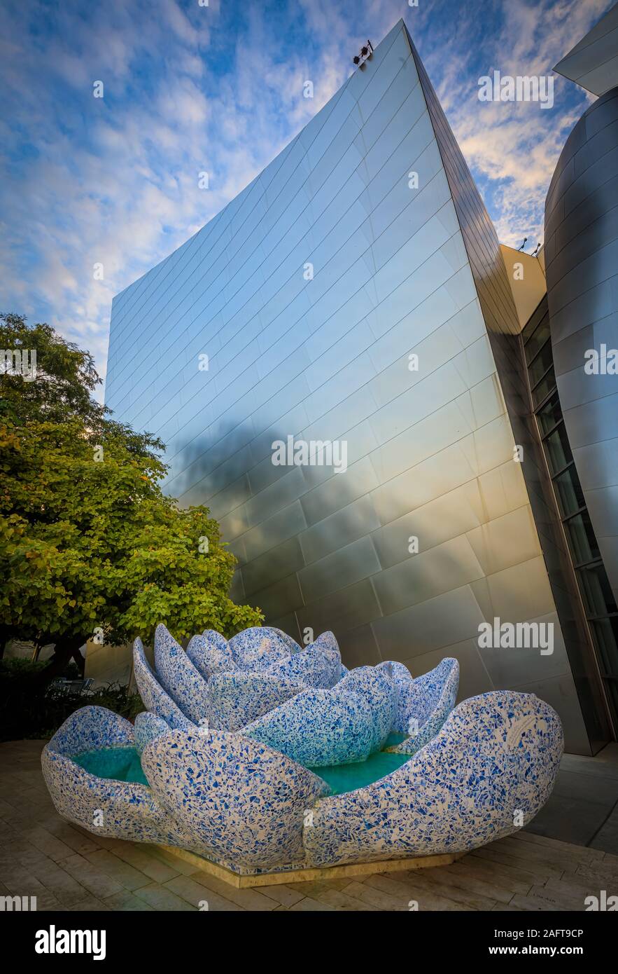 The Walt Disney Concert Hall in downtown Los Angeles, California. Stock Photo
