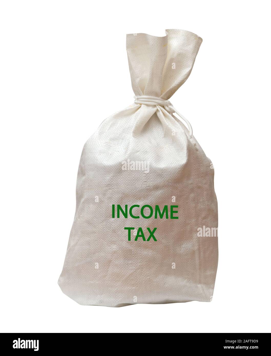 Bag with taxes Stock Photo Alamy
