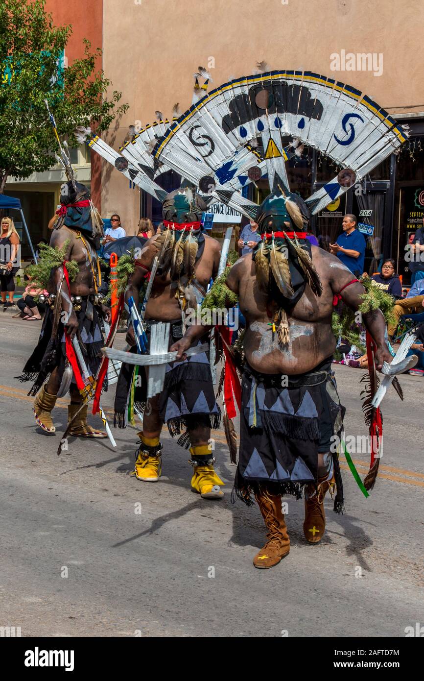 AUGUST 10, 2019 - GALLUP NEW MEXICO, USA - Portraits of Native Americans & Apache at 98th Gallup Inter-tribal Indian Ceremonial, New Mexico Stock Photo