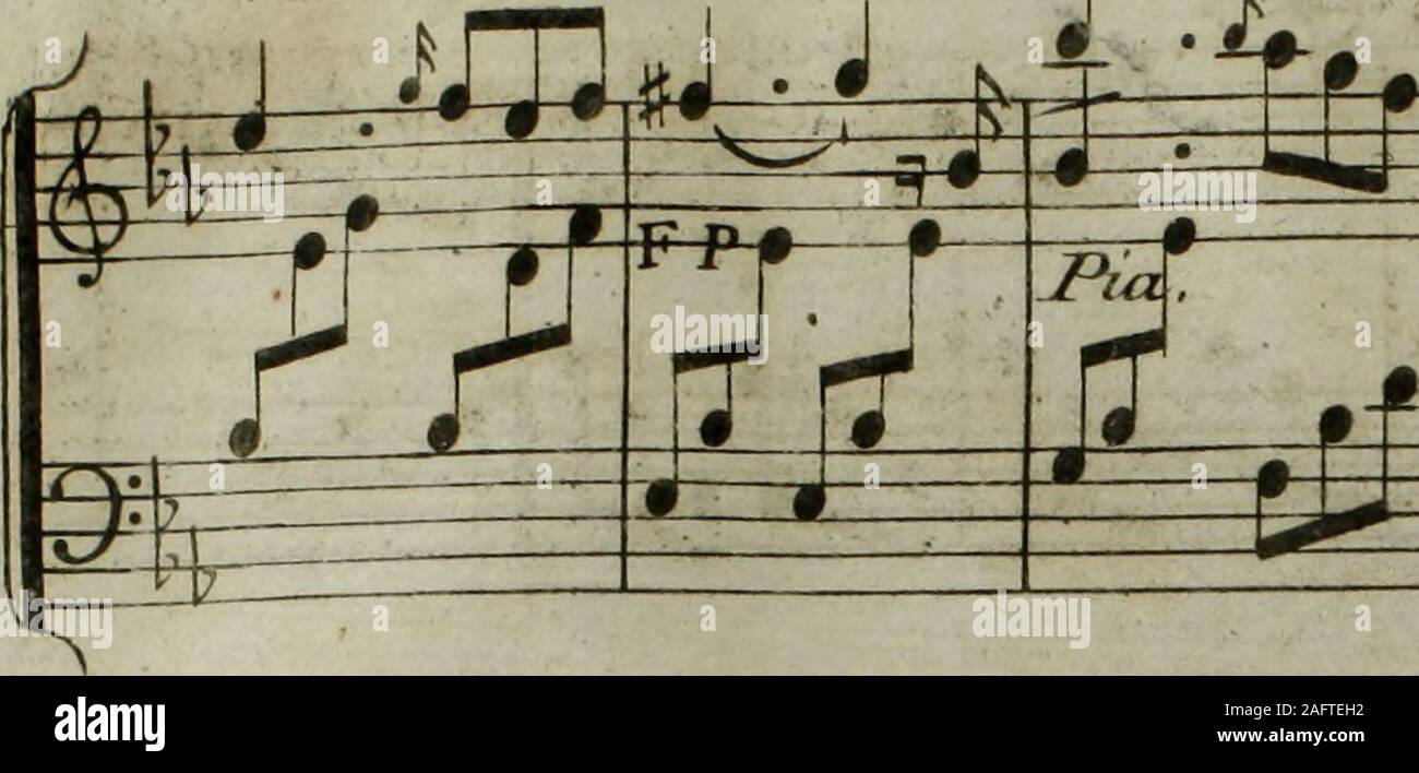 . Andante du celébré Haydn : arrangé pour la harpe avec accompagnement de violon ad libitum. 4 ^^4JB^7|^%j, ^ r si ^r £JZ ^4- P* ^ ^S 1 j wi- fe iU *m ^ u —f—f jtw; 0£ i* S* *- I -U.. 27 1 -u.  I m jggag & m 9. *- £2 :^:ihz 4t- LH^ *£ ££ I/- 3 fJVnoT^, ± §yi§ i pq» ^ P&lt; Stock Photo