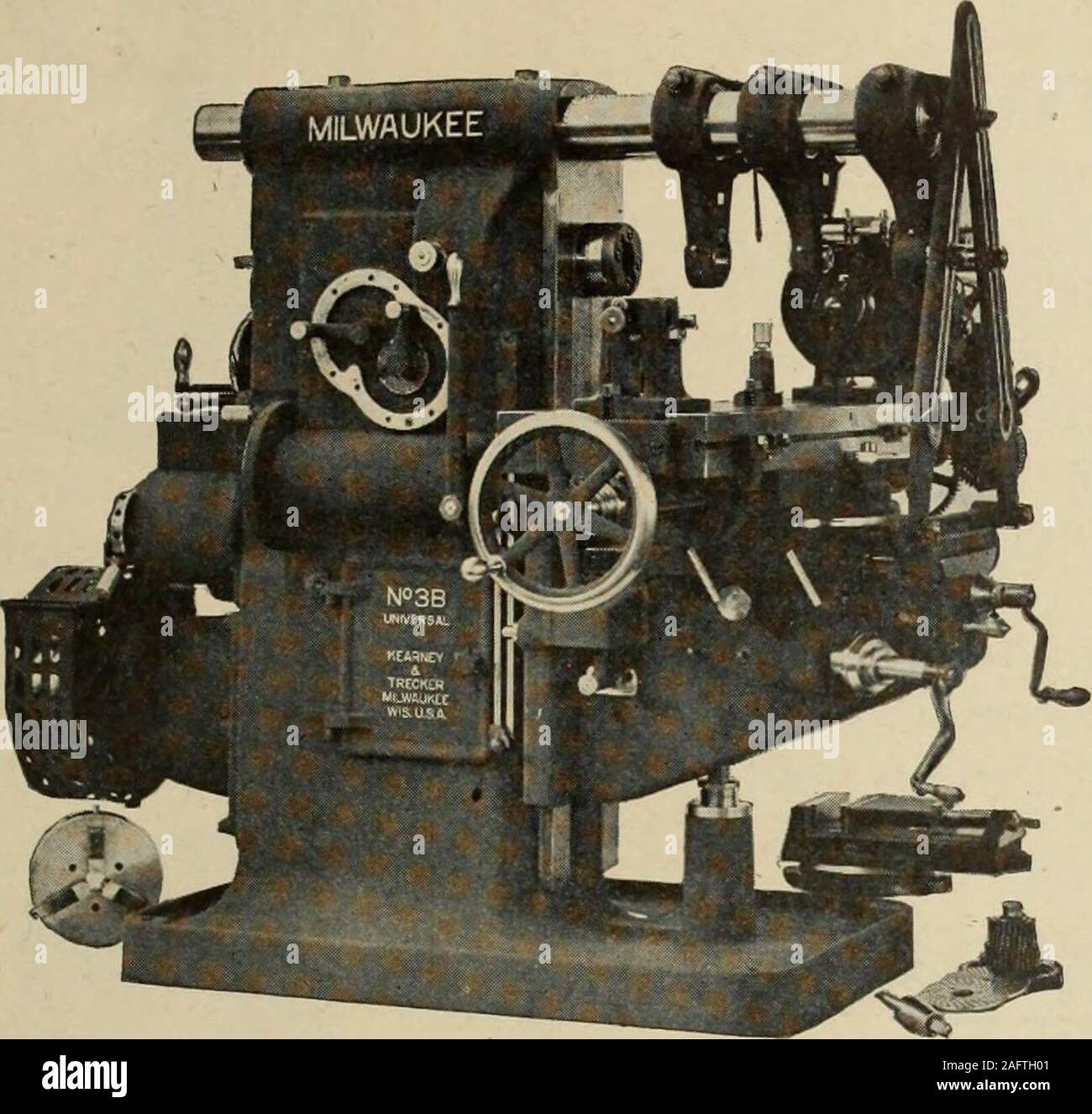. Canadian machinery and metalworking (January-June 1913). her features, together withfirst-class workmanship, thatmake GARVIN Milling Machinesmost Powerful, Rigid andAccurate. The design is such that themachines keep their originalfactory accuracy. Immediate Deliveries FOR FURTHER INFORMATION Ask a Garvin user ASK YOUR DEALER ORWRITE US DIRECT Send to** Circular No. 134 MANUFACTURED BY THE GARVIN MACHINE CO. Spring and Varick Streets 4S Years jn new YORK CITY MANUFACTURERS OF Visitors Welcome Universal, Plain, Hand, Vertical, Lincoln, Duplex, Profile and Vertical Spindle Milling Machines: Sur Stock Photo