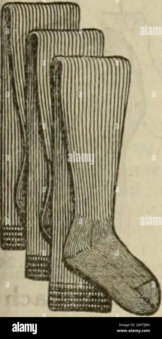 . Catalogue no. 16, spring/summer / R. H. Macy & Co.. XTRAORDINARY VALUES IN BOYS AND GIRLS HOSIERY 3 Pairs for 27c. Boys or Girlsfine ribbed blackcotton stockings.In this stockingwe offer an arti-cle of m o r ethan ordinaryinterest. Willwithstand roughn s a g e, elastic,-stamless, fullI e n g t h, war-ranted fast col-or, with doubleheel and toe.It is carefullywoven with thebeat yarn?^?Ma i 11 a b 1 e,M L by o n eil&gt; Excellent, durable quality(hrou g h o u t.Be sure to state size Sizes fi to f&gt;&gt;o.wlseii onleiiiic. 6B I 9305 Speeial price, Jaiis IM .27c 12c Per Pair Boys and Girlsfine Stock Photo