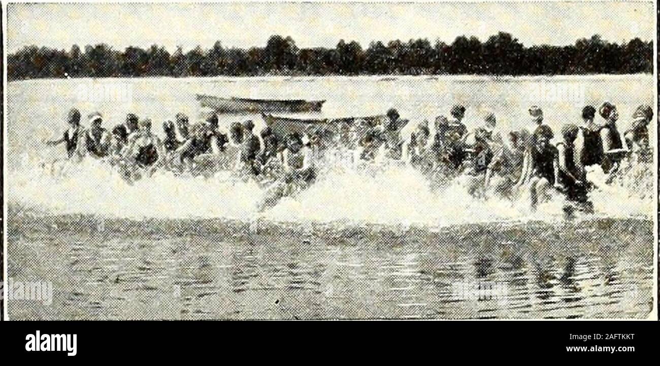 St. Nicholas [serial]. THE TALL PINES A Summer Camp for Girls Juniors 7-13.  Seniors 13-18. Club over 18.On Lake George at Bennington, N. H., the camp  nestlesamong the pines —as healthy