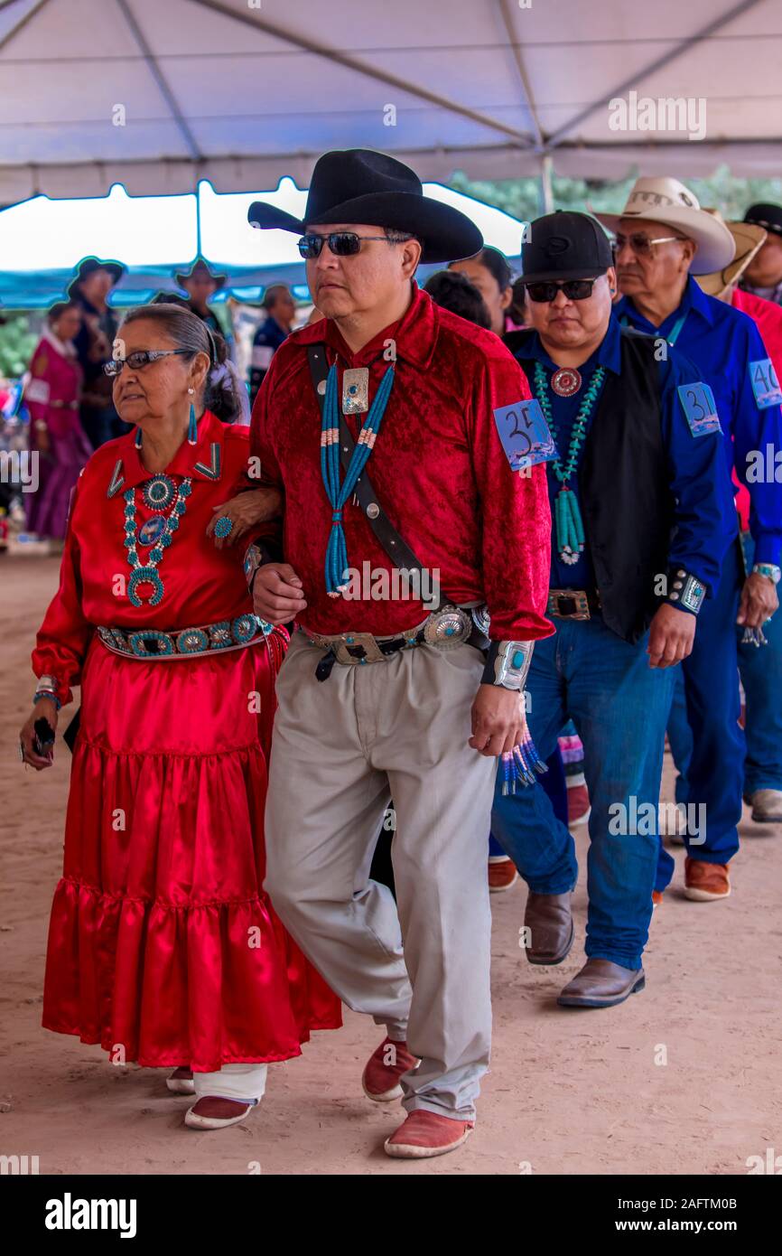 AUGUST 11, 2019 GALLUP NEW MEXICO, USA Native Americans at Ceremonial Song and Dance at 98th