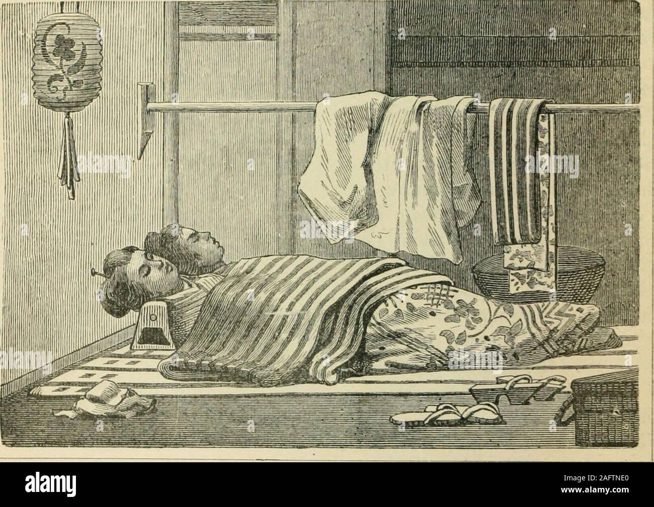 Japanese bedroom 1868 hi-res stock photography and images - Alamy