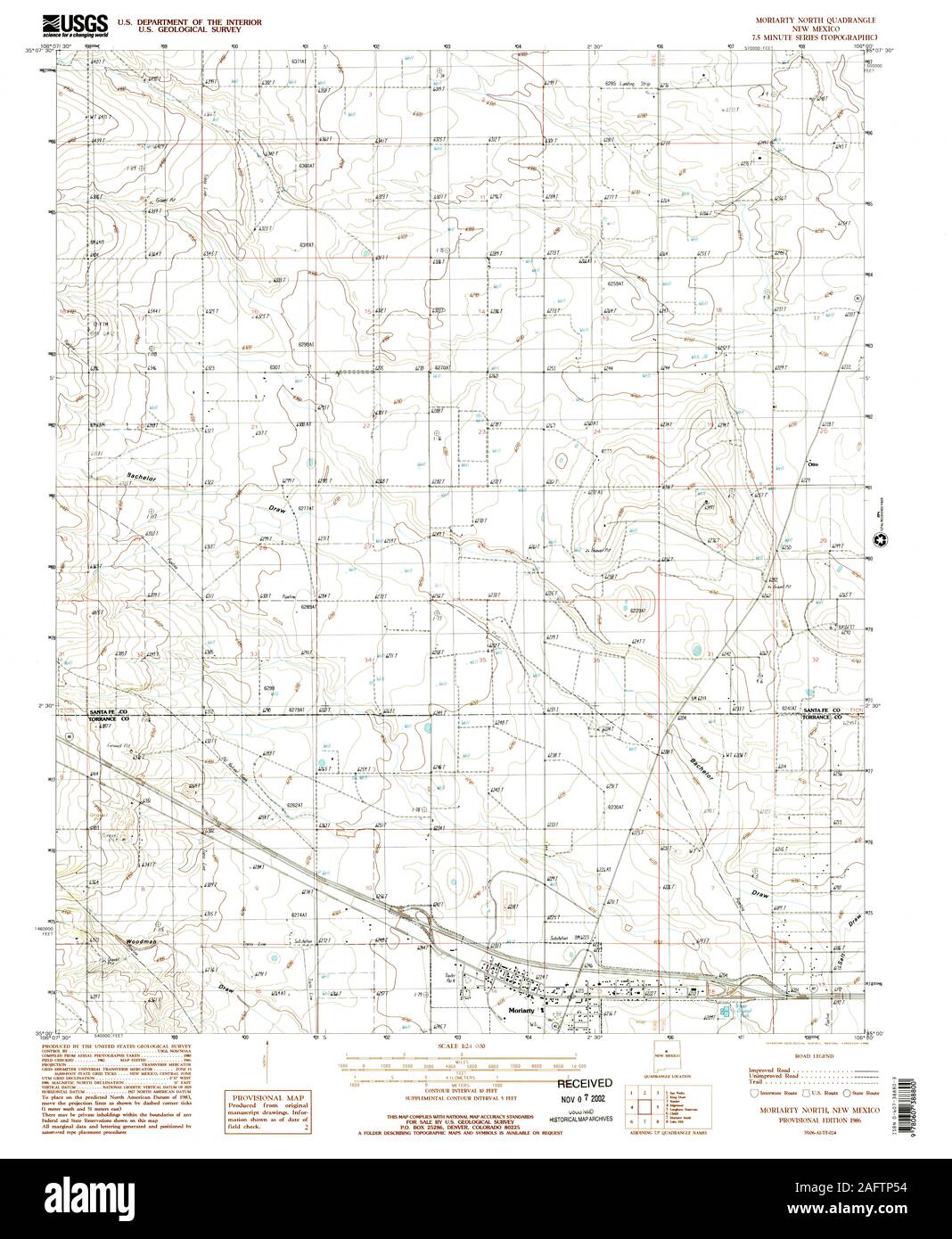 Moriarty new mexico map hires stock photography and images Alamy