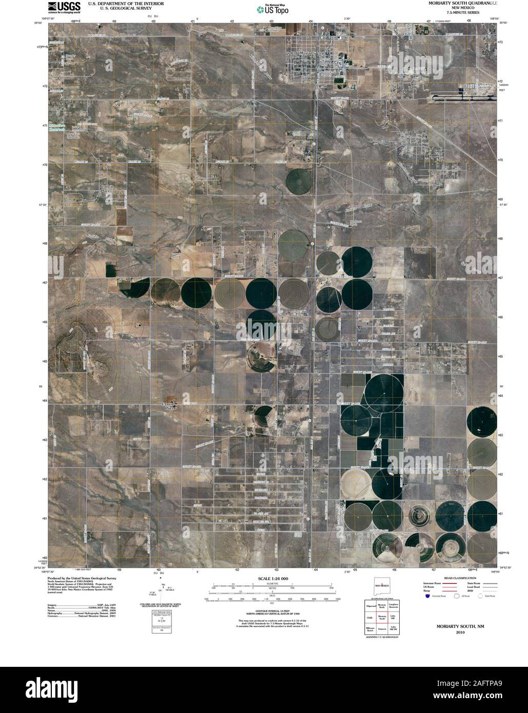 New Mexico Plat Maps Map Of Moriarty New Mexico Cut Out Stock Images & Pictures - Alamy