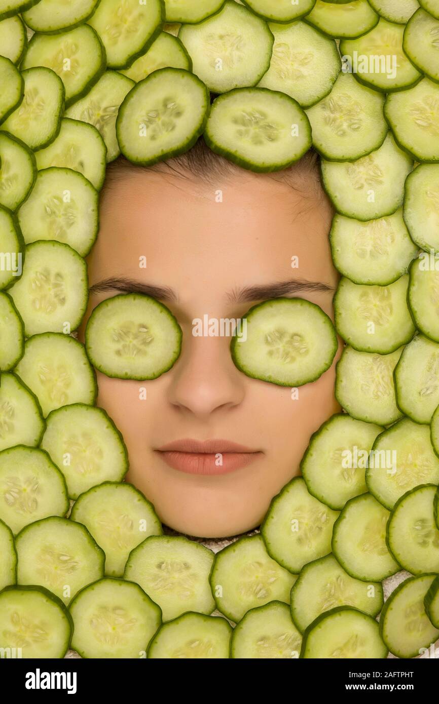 Download Face Mask Beauty Cucumber High Resolution Stock Photography And Images Alamy PSD Mockup Templates