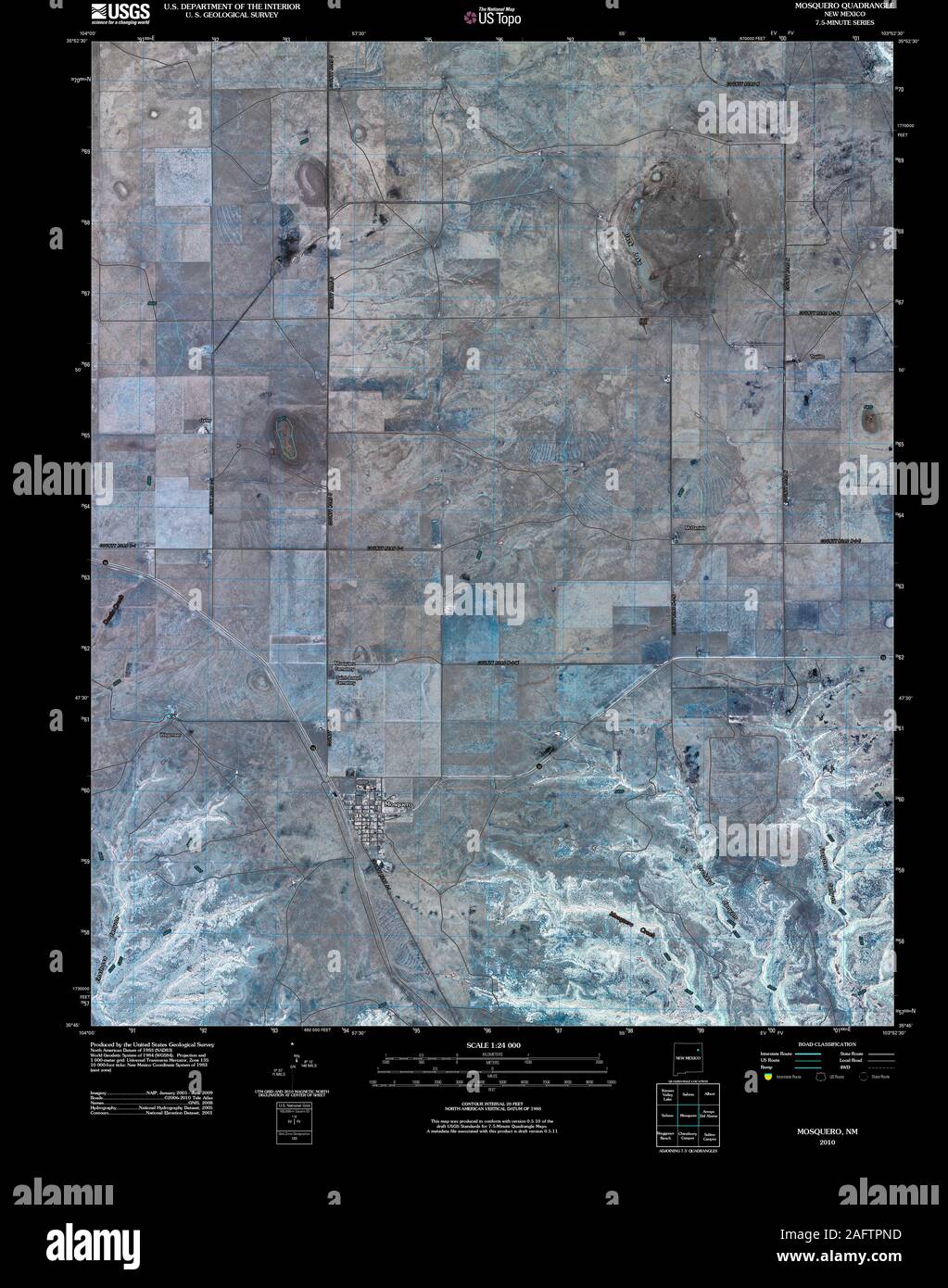 Mosquero map hires stock photography and images Alamy