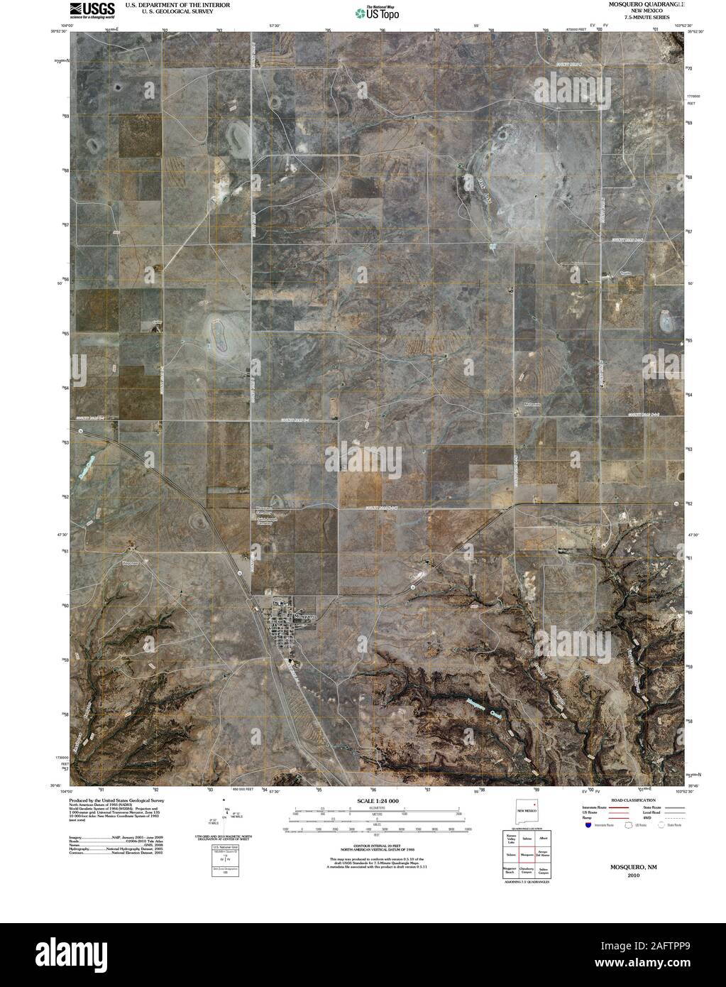 Map of mosquero new mexico Cut Out Stock Images & Pictures Alamy