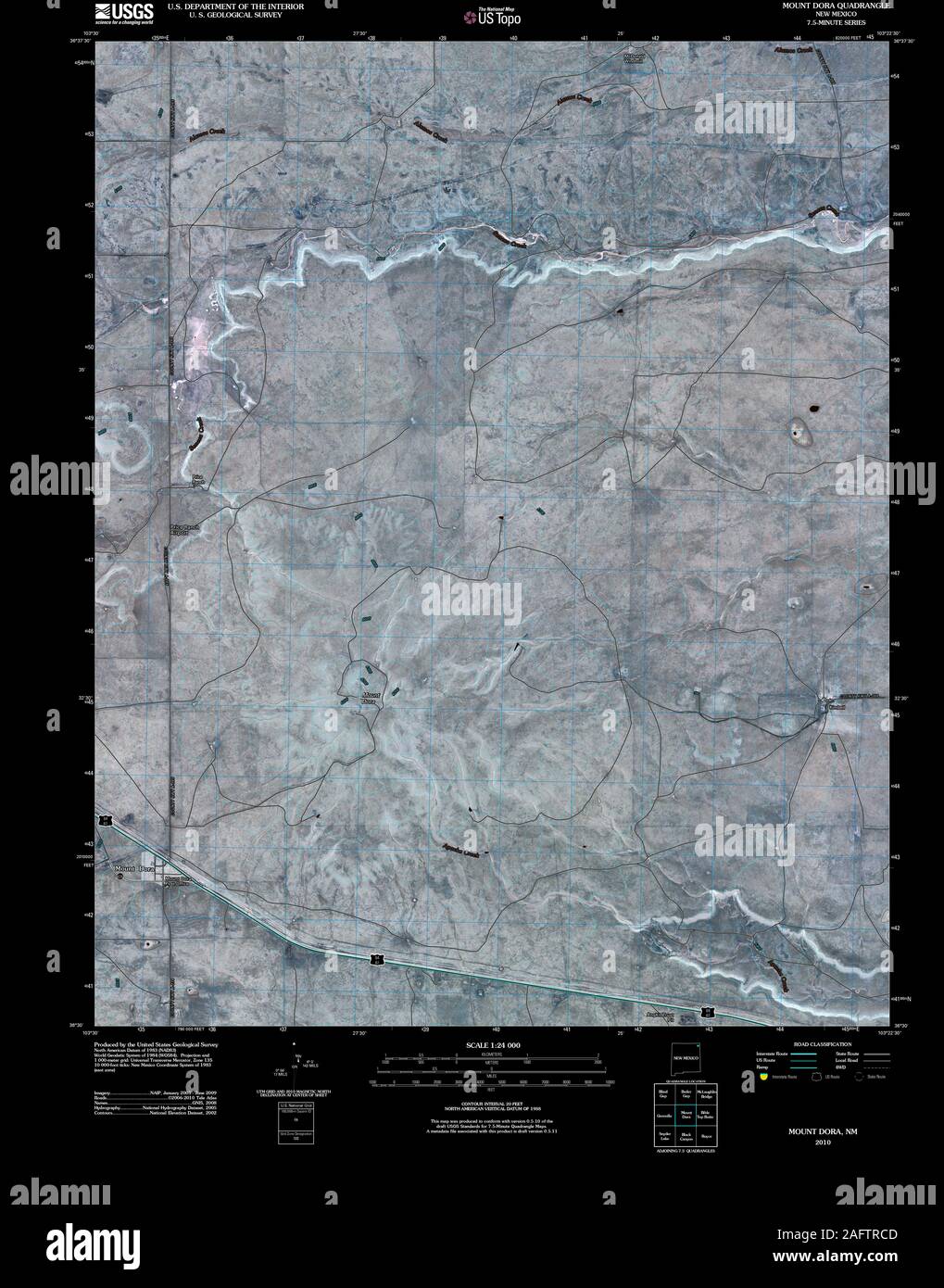 Mount dora new mexico map hires stock photography and images Alamy