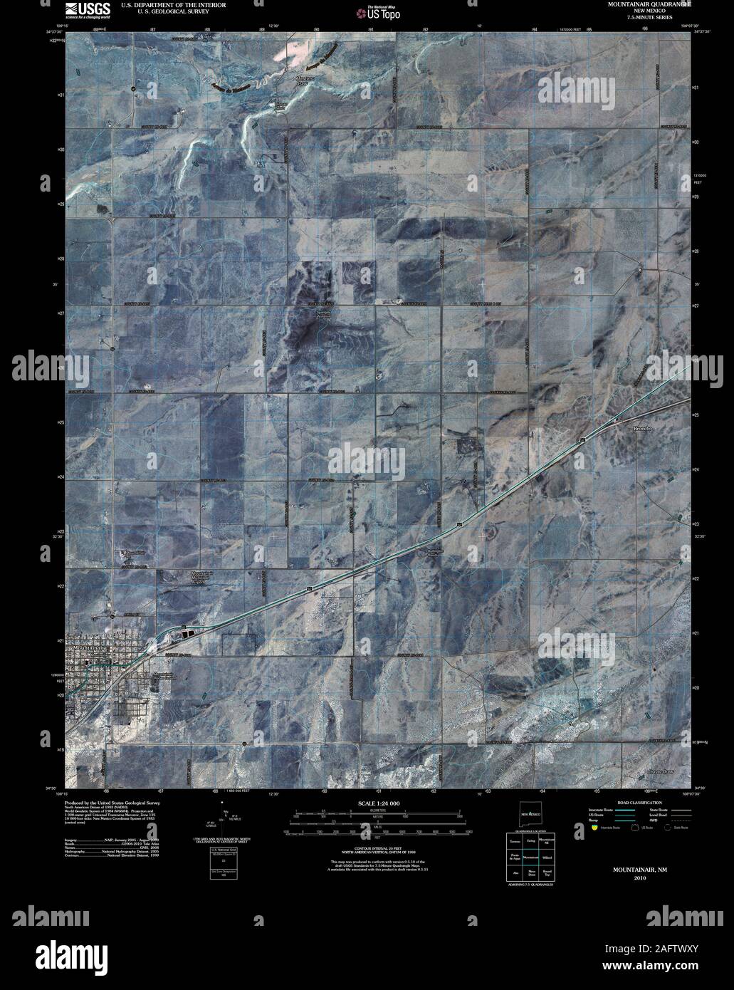 Mountainair new mexico map hires stock photography and images Alamy