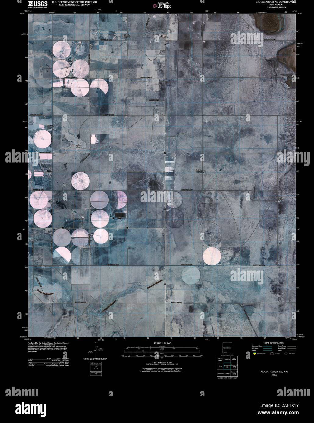 Map of mountainair hires stock photography and images Alamy
