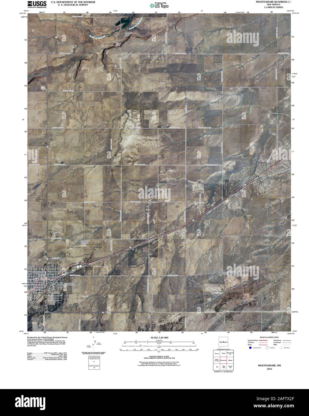 Mountainair new mexico map Cut Out Stock Images & Pictures Alamy