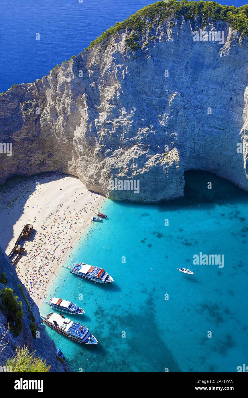Shipwreck Bay, one of the most beautiful beaches in Greece, Zakynthos