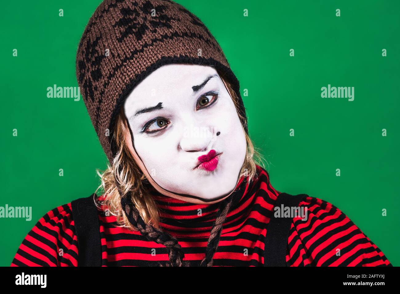 Female Mime Artist High Resolution Stock Photography and Images - Alamy