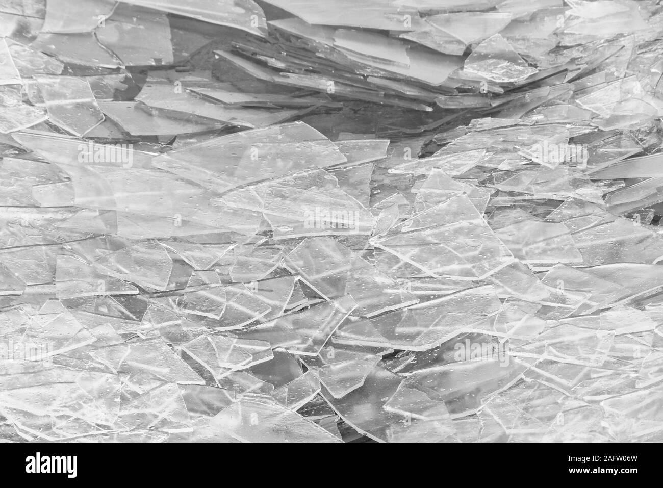 Broken ice on water Black and White Stock Photos & Images - Alamy