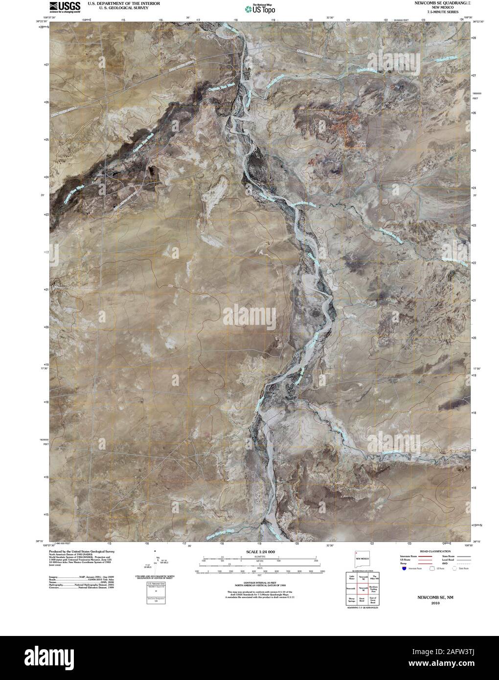 Map of new mexico hires stock photography and images Alamy