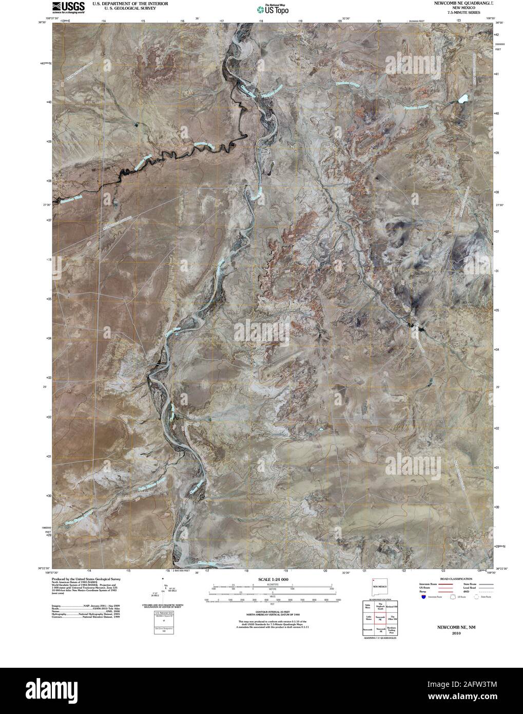 Map of new mexico hires stock photography and images Alamy