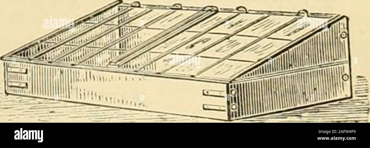 . The Gardeners' chronicle : a weekly illustrated journal of horticulture and allied subjects. With Diffused Ventilation. Stepped Roof, Wood Grooved Sash-bars, andCur Ineir Ou r eo Lan n ed P ncpal. * .* Orders amounting to ^3 and upwardsdelivered free to any Railway Station inEngland and Wales, and to the PrincipalPorts in Ireland and Scotland. No Charge for Packing Cases if re-tiuned ttee and in good condition. Parham s Extra Strong Garden Frames With 2 mchsa^hesand i/^ inch red de:il framin^. secured at each corner with two wrought-iron strap bolts : patent glazed, without putty, with 21-oz Stock Photo