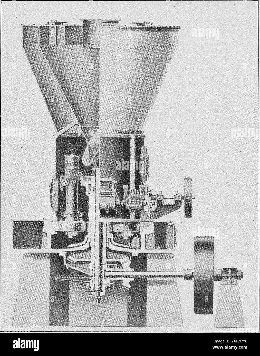 . Graphite. Plate XXVII.. Sectional view of Raymond highside mill and