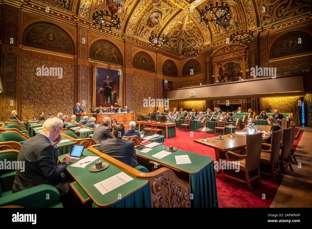 Den Haag, Netherlands. 17th Dec, 2019. DEN HAAG, 17-12-2019, Debate about nitrogen policy/stikstofbeleid in the First Chamber. Credit: Pro Shots/Alamy Live News Stock Photo