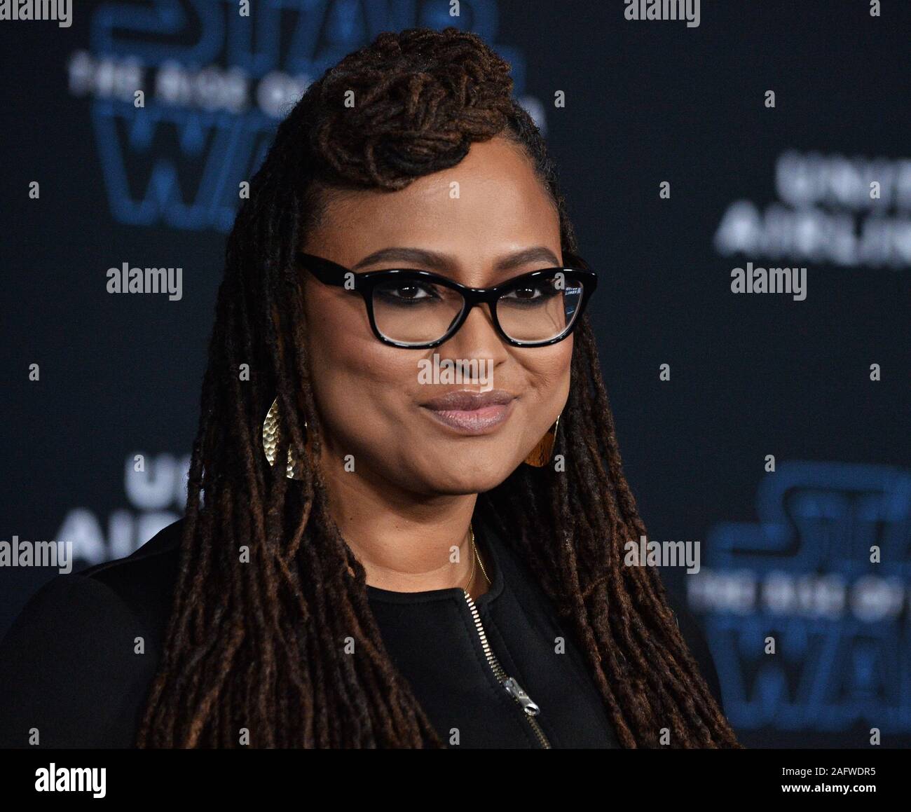 Los Angeles, United States. 17th Dec, 2019. Director Ava DuVernay attends the premiere the motion picture sci-fi fantasy 'Star Wars: The Rise of Skywalker' at the TCL Chinese Theatre in the Hollywood section of Los Angeles on Monday, December 16, 2019. Storyline: The surviving Resistance faces the First Order once more in the final chapter of the Skywalker saga. Photo by Jim Ruymen/UPI Credit: UPI/Alamy Live News Stock Photo