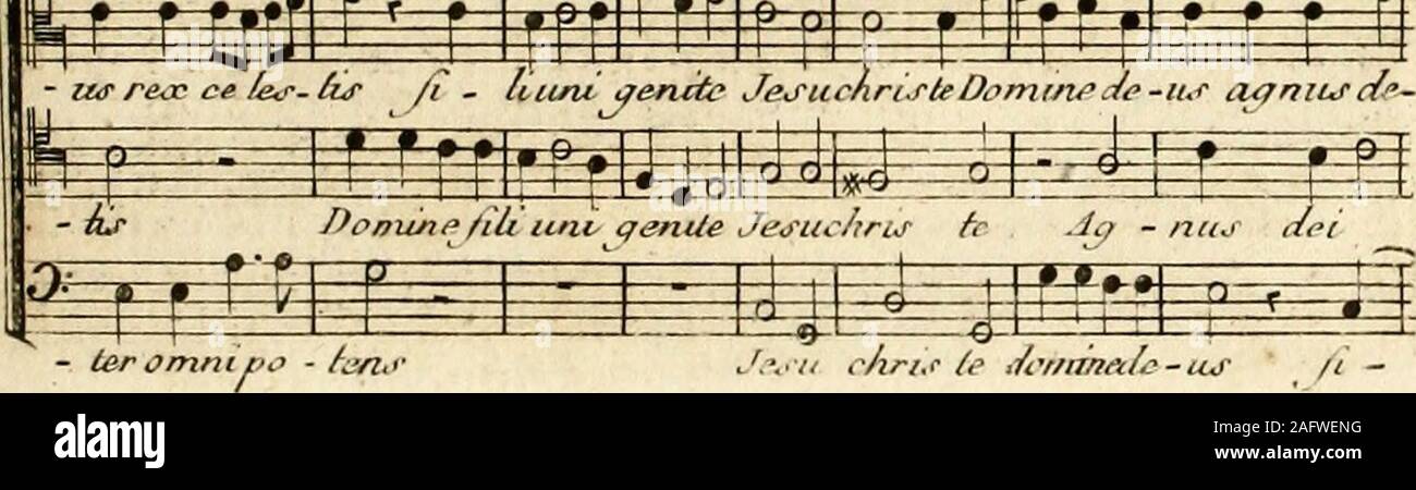 . Essai sur la Musique ancienne et moderne. y-n-e e-ù* -i - Peur h. wmuu - pus ^ rMriiH=a^^m *==-r «É- Ai- rie Kiru e-le-, £ feg /•rsr harni-nt -lues ^ O * ^ *=i -«a? volun - laits (au damée he nedtciniulf. a-do-ra mus le a/on- i m =£* m P=Fë ï ^ 5 bonœ volun-t -ri - a/n ai ai/i Do mine de - lhr 1 B9 J f £ 3: - r- t i». I S £V-&lt;z - li -as a&lt;7im/is Do - niinede us /vavdes gf^ mm •—m e—r- *:=a ?«ë^r fi-camus te S *p- g £ Propler maonam aloriam tu-am de - us pa - » f 1M-  FI f rpTF^ S±: g 1 =P= S rater, om, - nipo tens uni-qenite Jesu chris te ./oC -, 6 -V- ..f .o. Cm-J.  ? ««j1 «/i» -. . Stock Photo