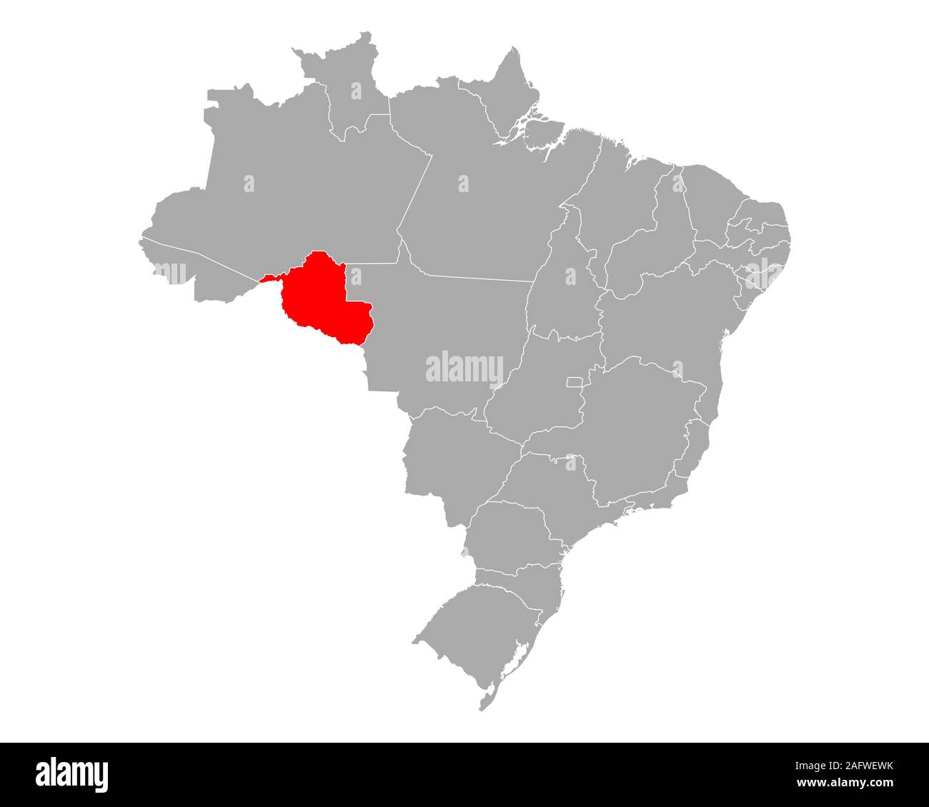 Map of the State of Rondônia