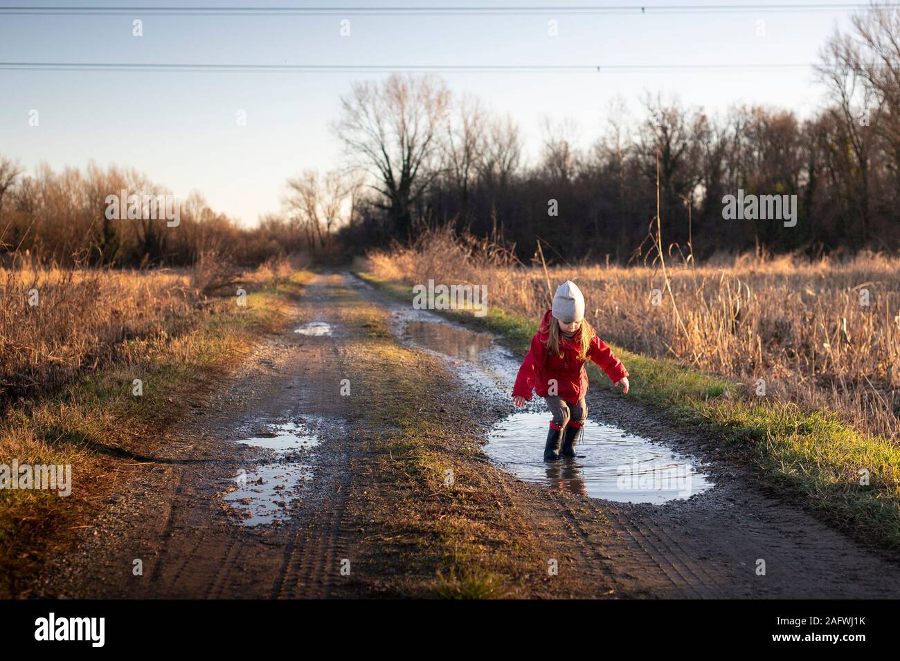 Puddle jump wellies hires stock photography and images Alamy
