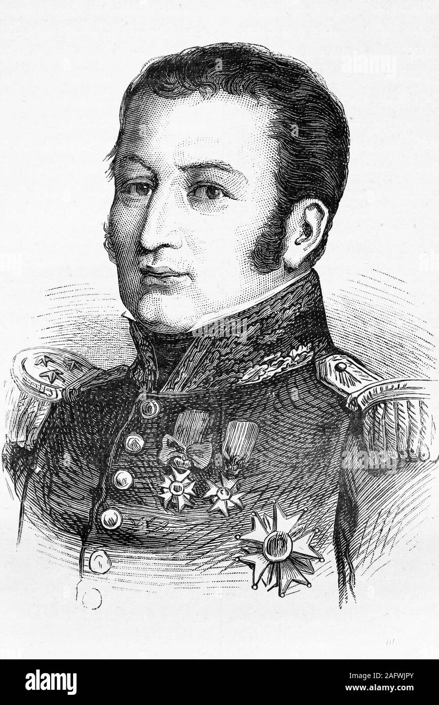 General David Etienne Maurice Gerard. French painter and politician