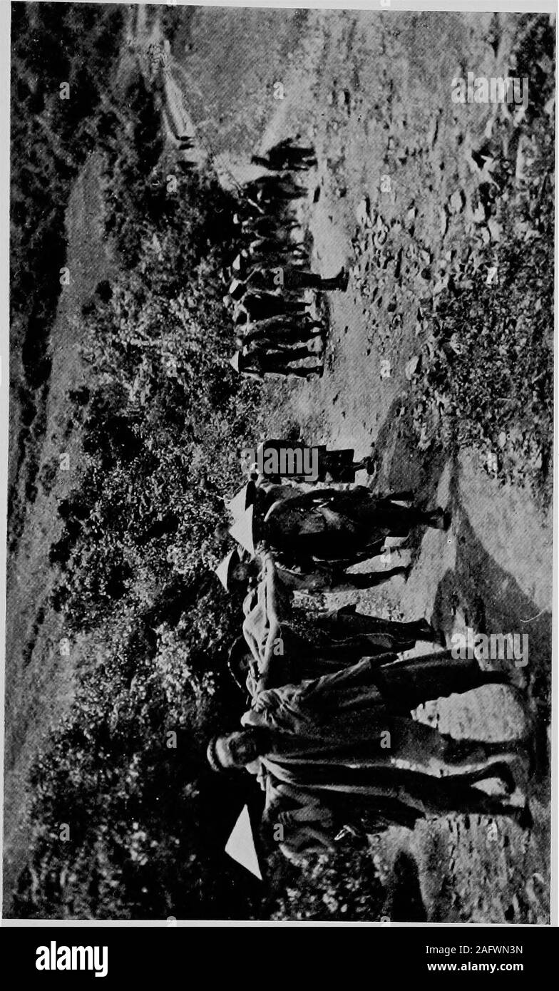 . A staff officer's scrap-book during the Russo-Japanese war. lst their rightheld on obstinately to cover the line of retreat. TheJapanese opened rapid fire from their guns, and maga-zine fire from their rifles, directly they perceived theretrograde movement, and at 9.40 a.m. their men hadgained possession of the old temple and of a portion ofthe ridge running south from it. At 10 A.M. the wholeof the enemys line had relaxed its grasp on the Japa-nese position, excepting only the two companies on theextreme Eussian right, which had fallen back indeedas far as the woods surrounding the new temp Stock Photo
