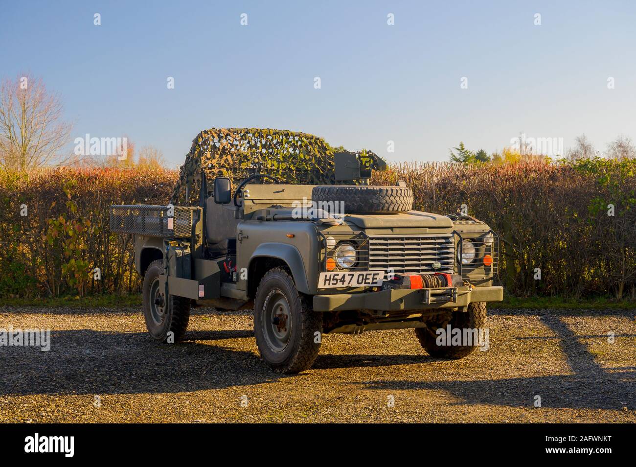 1992 Land Rover British army Long Range Patrol Vehicle (LRPV) special forces reconnaissance off road 4x4 Stock Photo