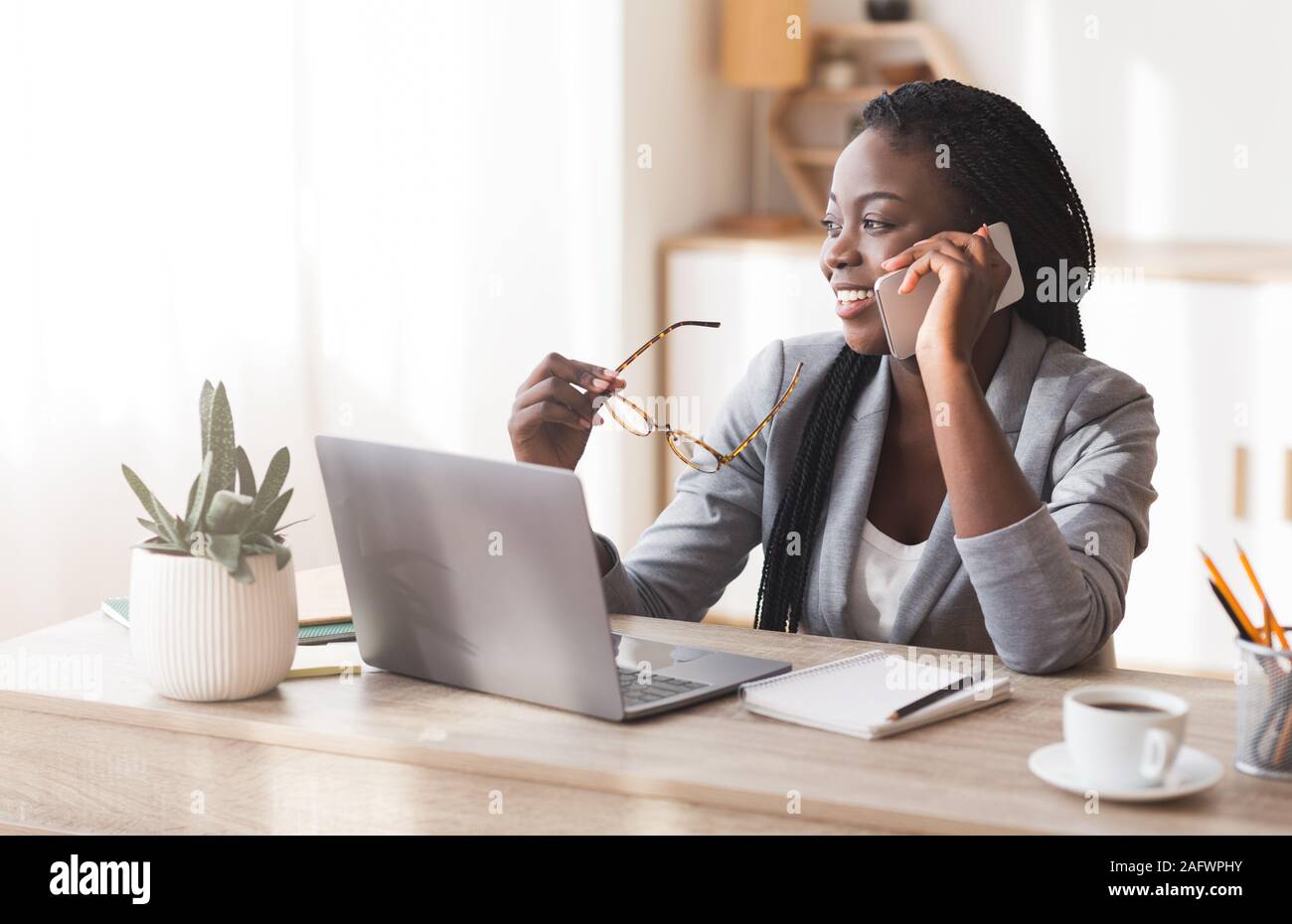 Millennial female employee hi-res stock photography and images - Alamy