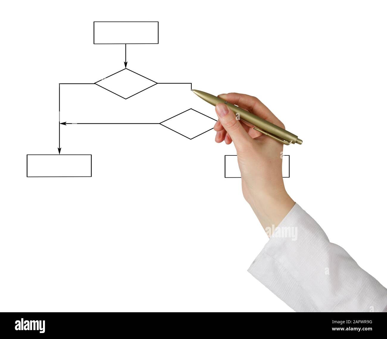 Drawing a diagram Stock Photo - Alamy