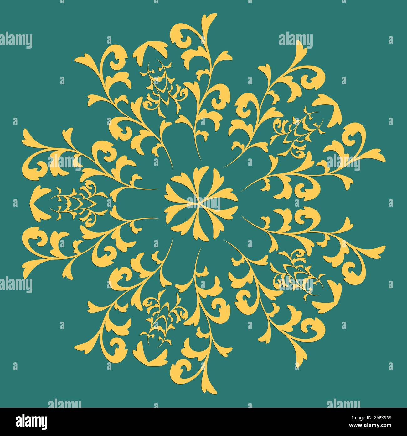 Decorative element traditional damask pattern. Vector eps 10 Stock ...