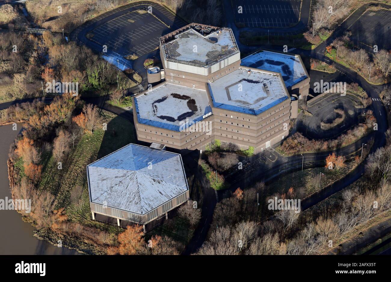 aerial view of Steel House, former offices of British Steel, Redcar